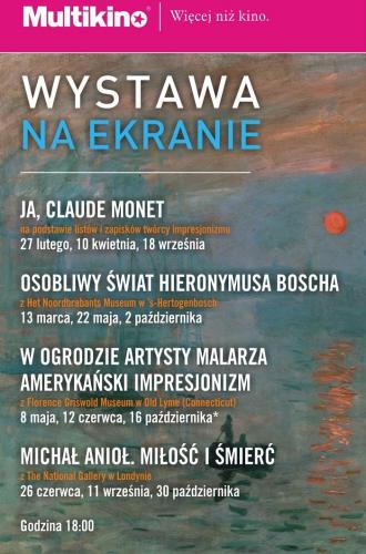 Wystawa na Ekranie | Ja, Claude Monet w Multikinie! Wystawa na Ekranie | Ja, Claude Monet w Multikinie!