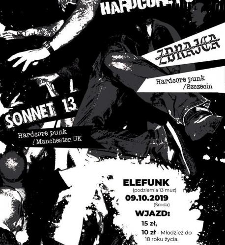 Sonnet 13 + Zdrajca - koncert HC Punk Sonnet 13 + Zdrajca - koncert HC Punk